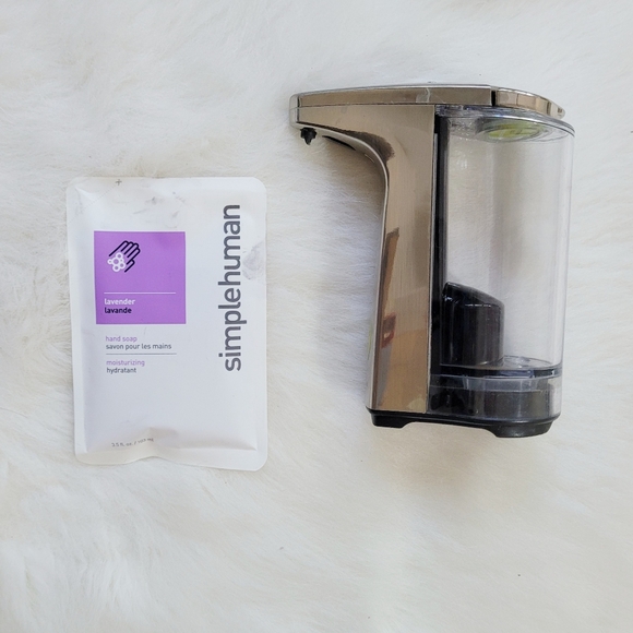 simplehuman 8 oz. Touch-Free Sensor Liquid Soap Pump Dispenser with Soap Sample - Picture 2 of 10